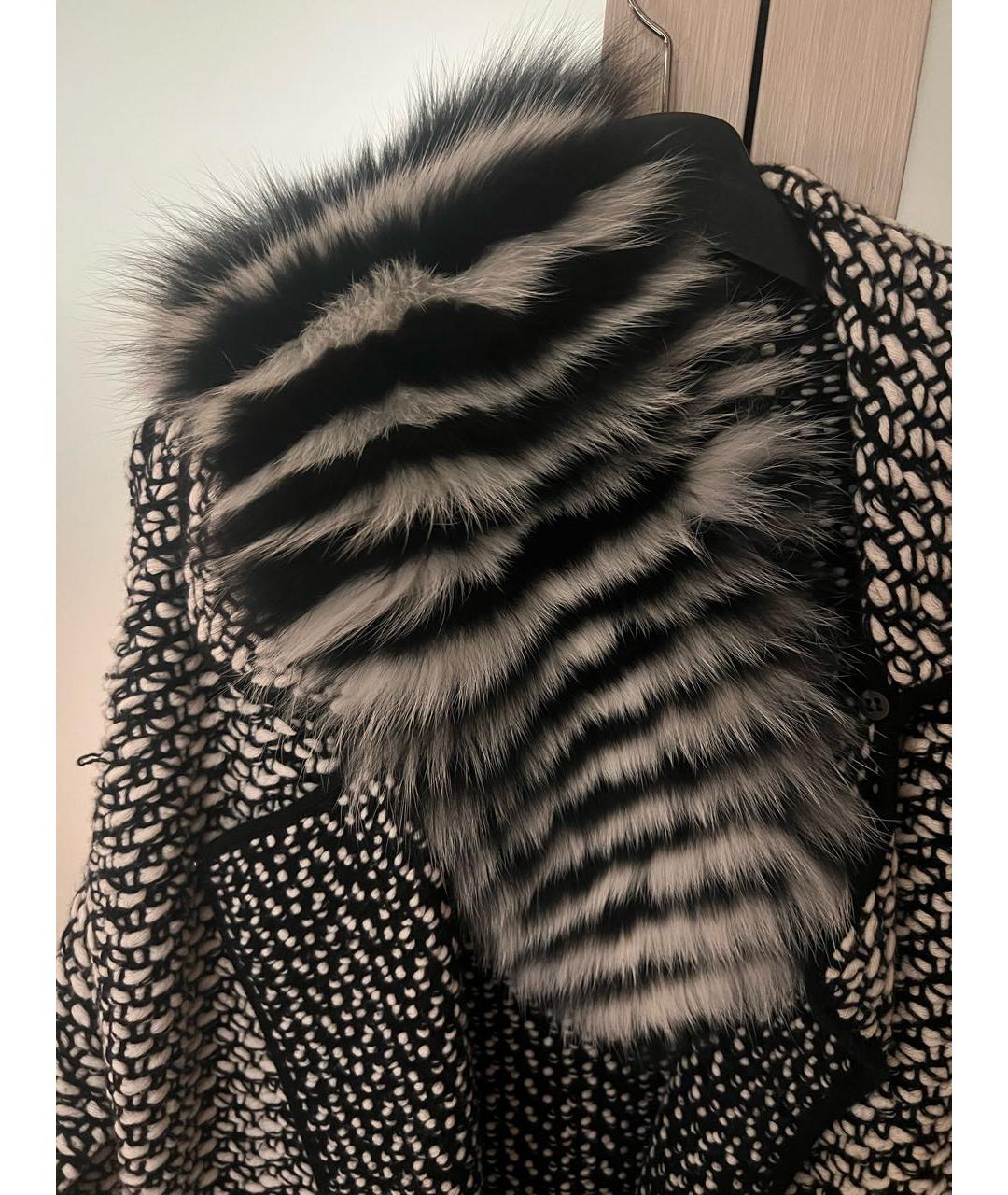 FENDI Черное хлопковое пальто, фото 3