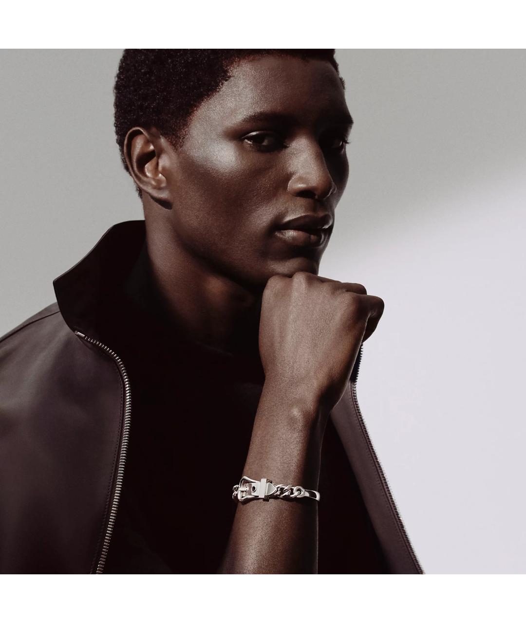 HERMES Серебрянный серебряный браслет, фото 2