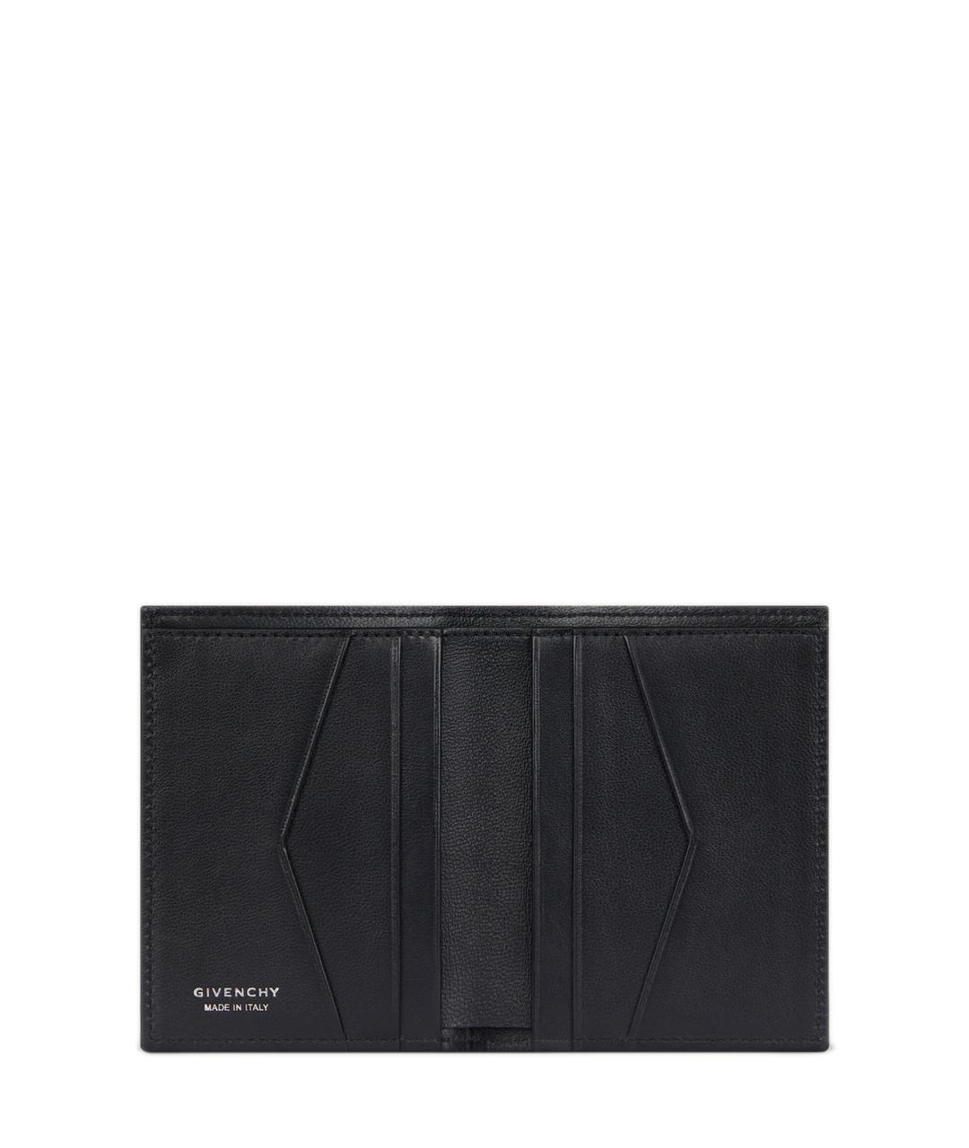 GIVENCHY Черный кожаный кошелек, фото 3