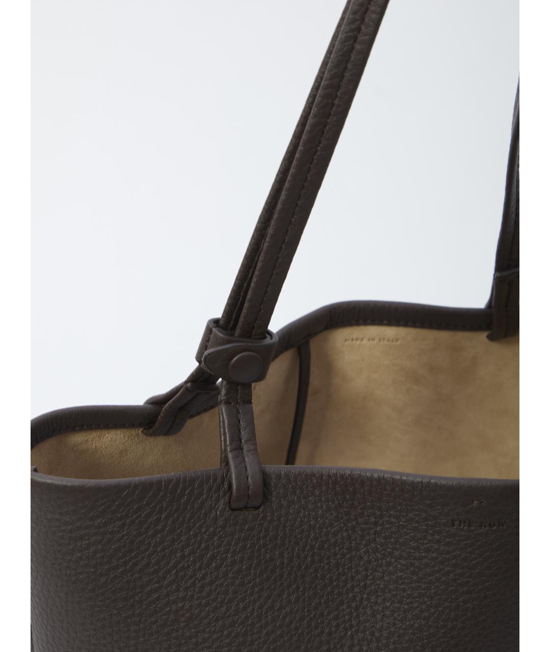THE ROW Коричневая кожаная сумка тоут, фото 4