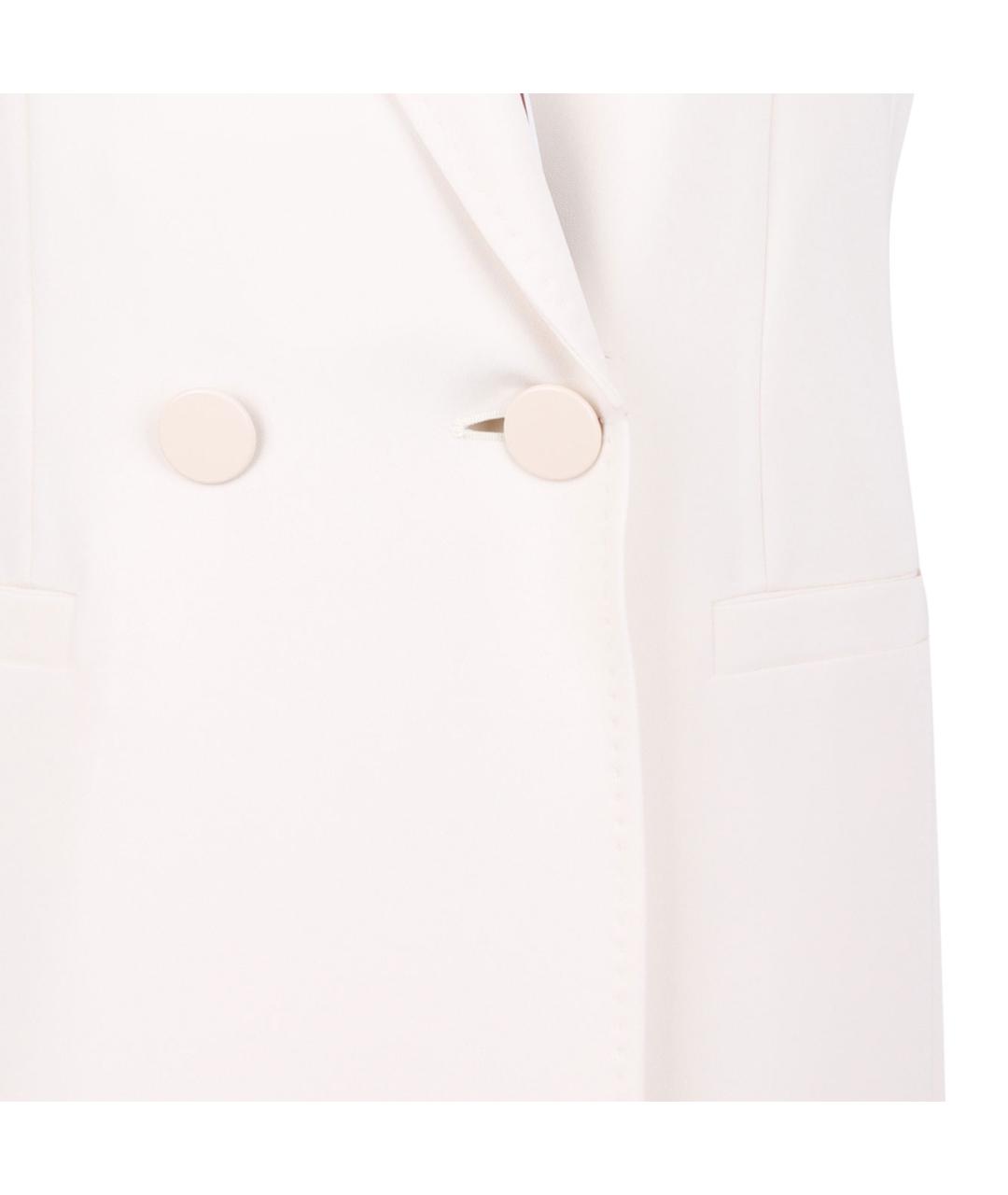 MAX MARA STUDIO Бежевый ацетатный жилет, фото 4