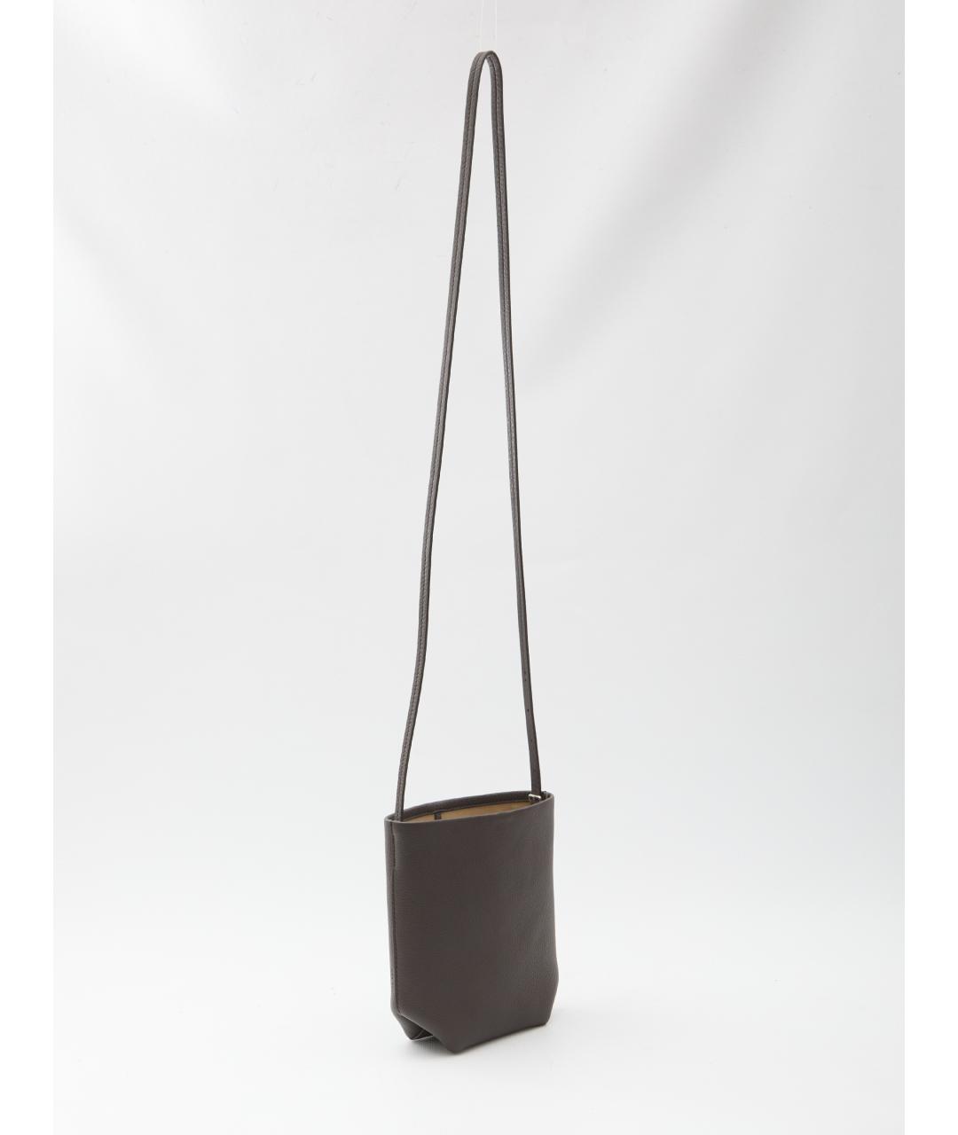 THE ROW Коричневая кожаная сумка через плечо, фото 2