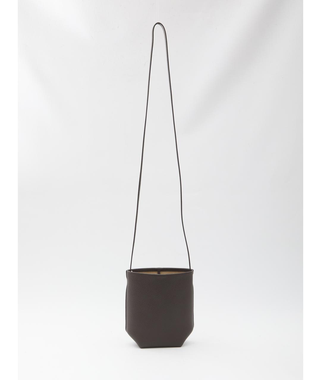 THE ROW Коричневая кожаная сумка через плечо, фото 5