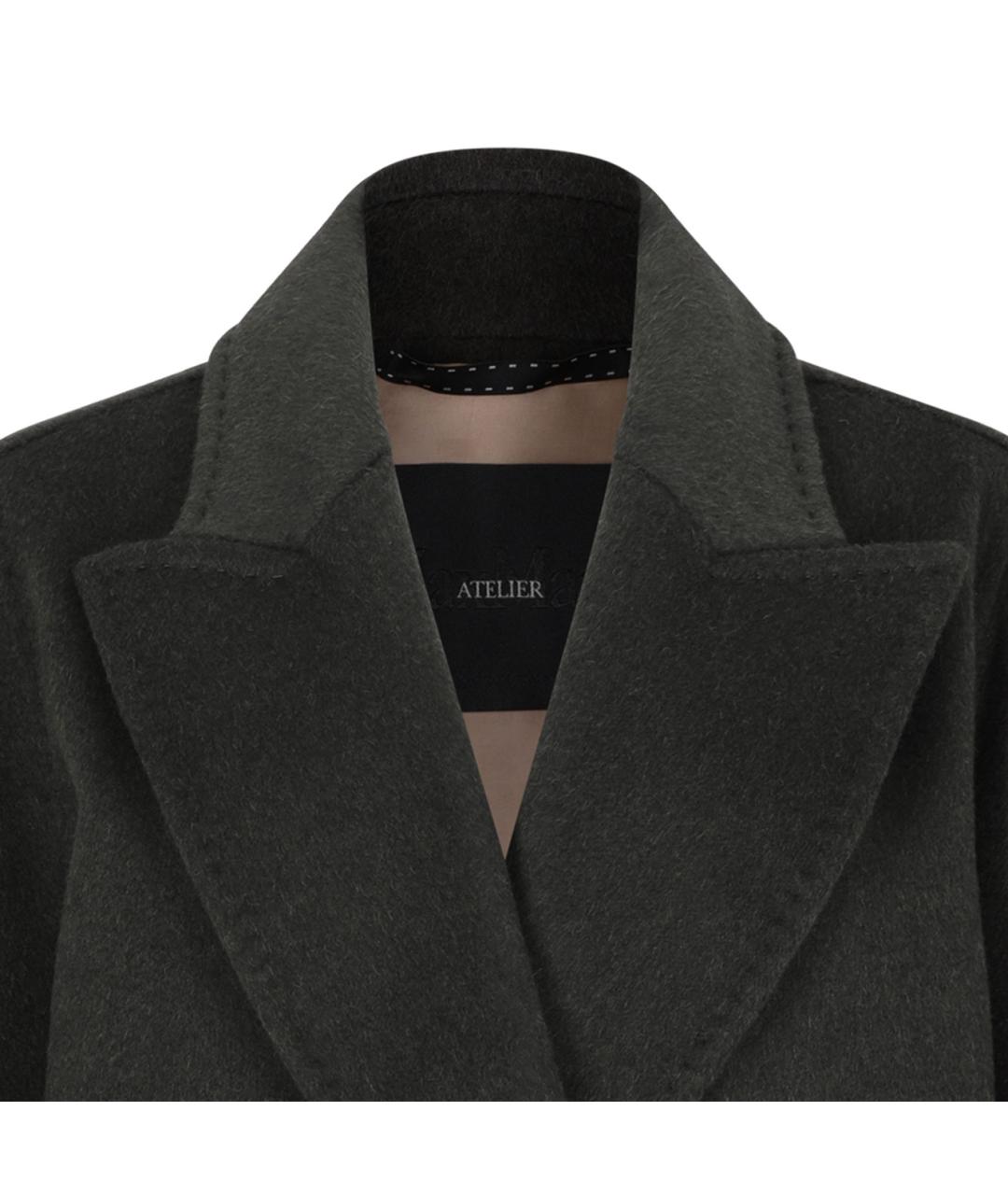 MAX MARA Зеленые кашемировое пальто, фото 3