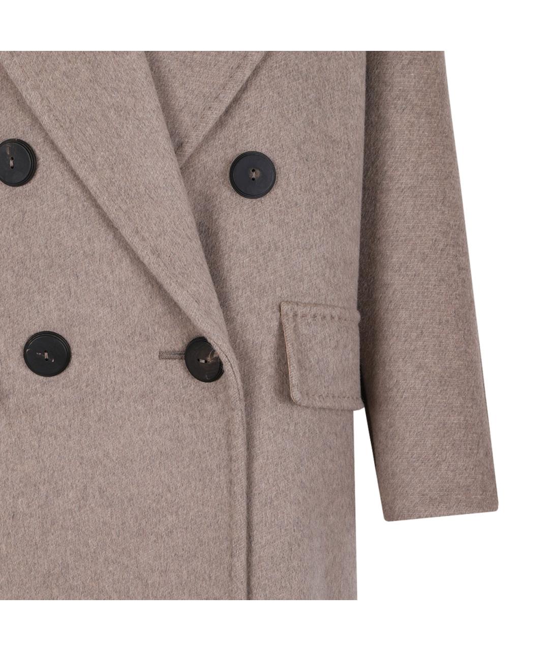 MAX MARA Бежевое кашемировое пальто, фото 4