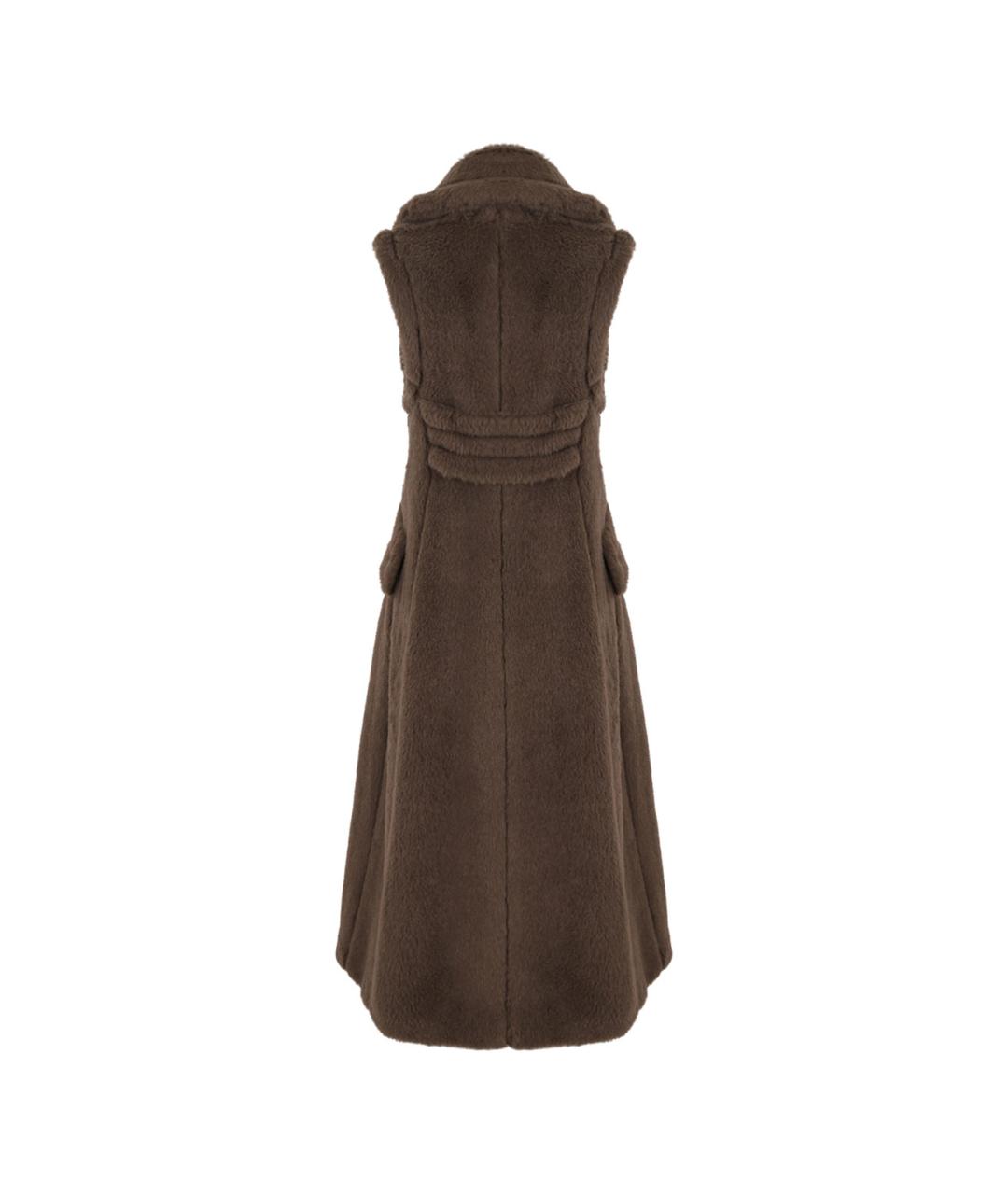 MAX MARA Коричневое шерстяное пальто, фото 2