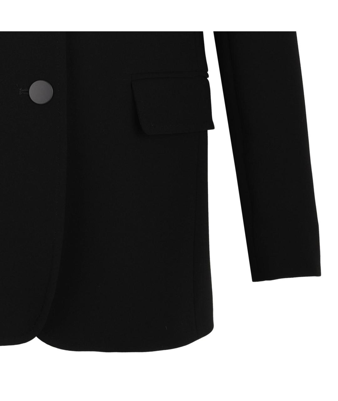 MAX MARA STUDIO Черный ацетатный жакет/пиджак, фото 4