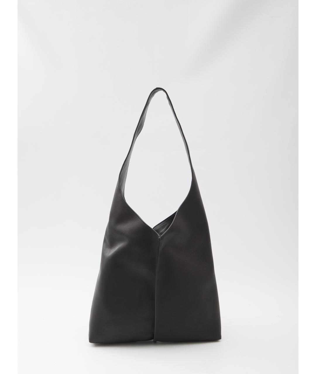 THE ROW Черная кожаная сумка через плечо, фото 5