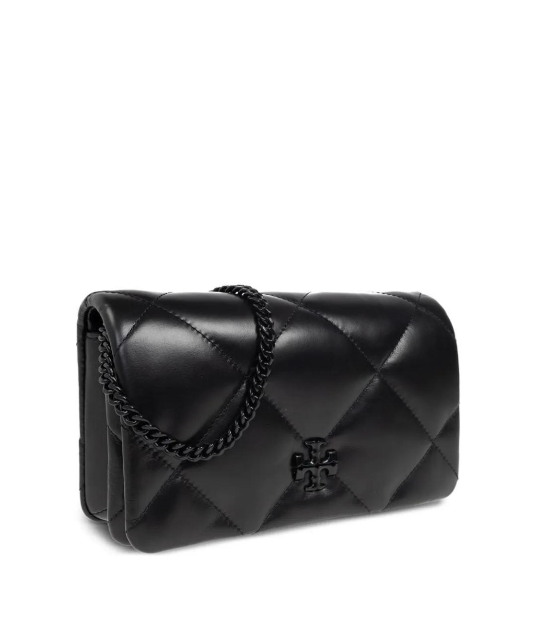 TORY BURCH Черный кожаный кошелек, фото 4