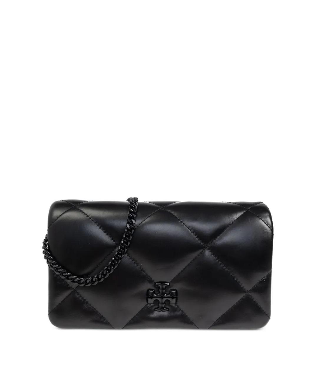 TORY BURCH Черный кожаный кошелек, фото 1