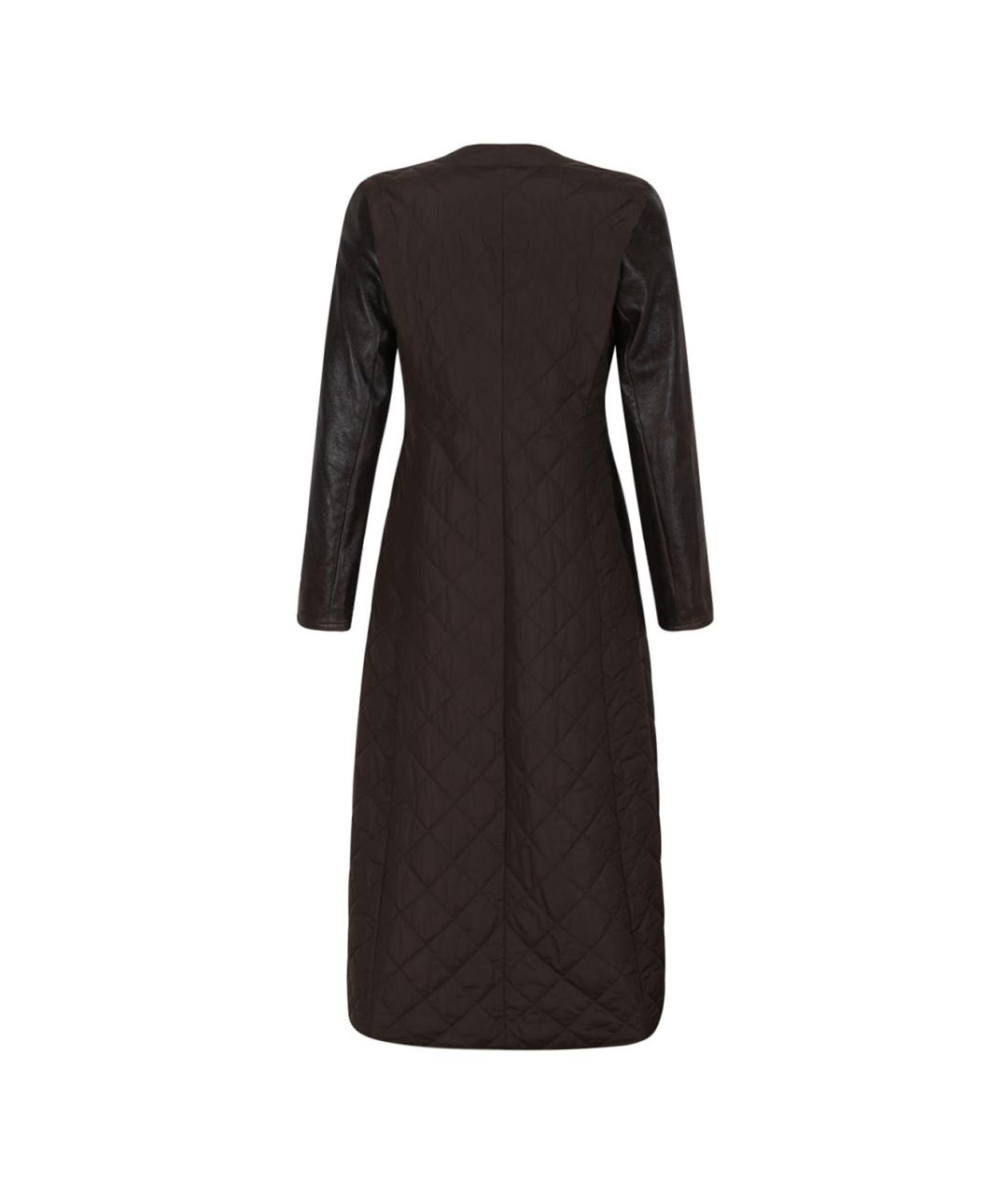 MAX MARA Коричневое полиамидовое пальто, фото 2