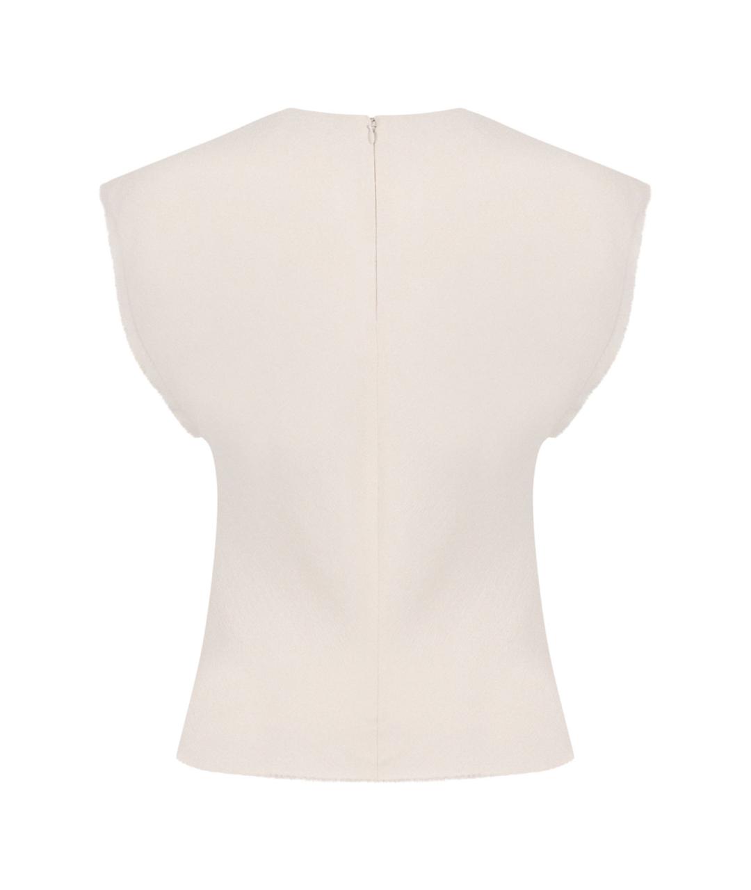 Ami Paris Белая вискозная блузы, фото 2