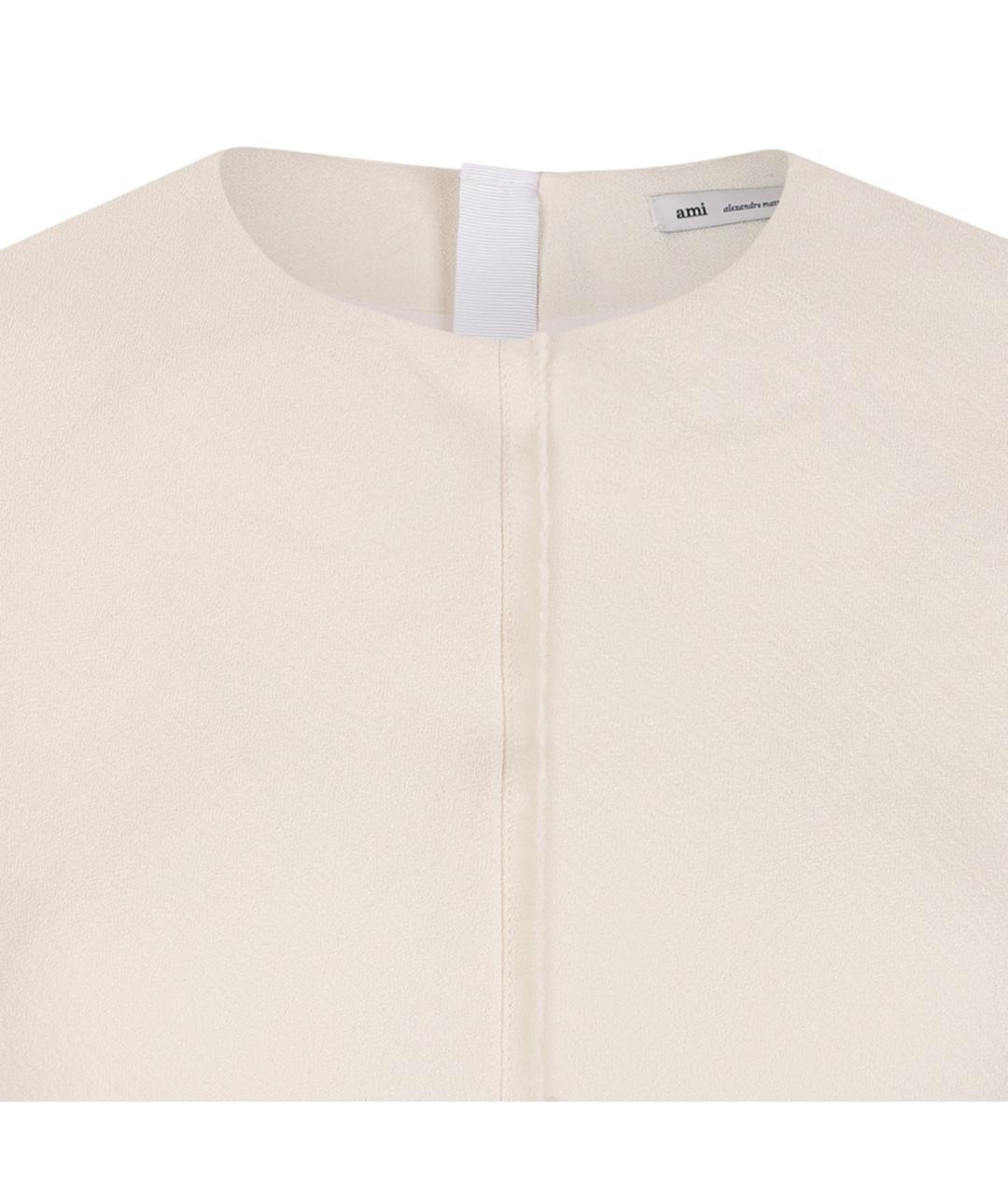 Ami Paris Белая вискозная блузы, фото 3