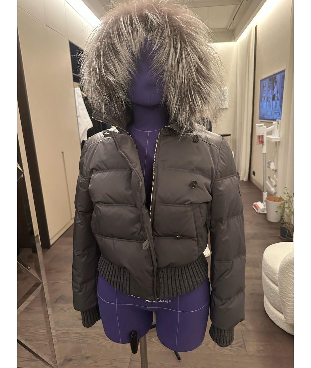 GUCCI Серый полиамидовый пуховик, фото 3