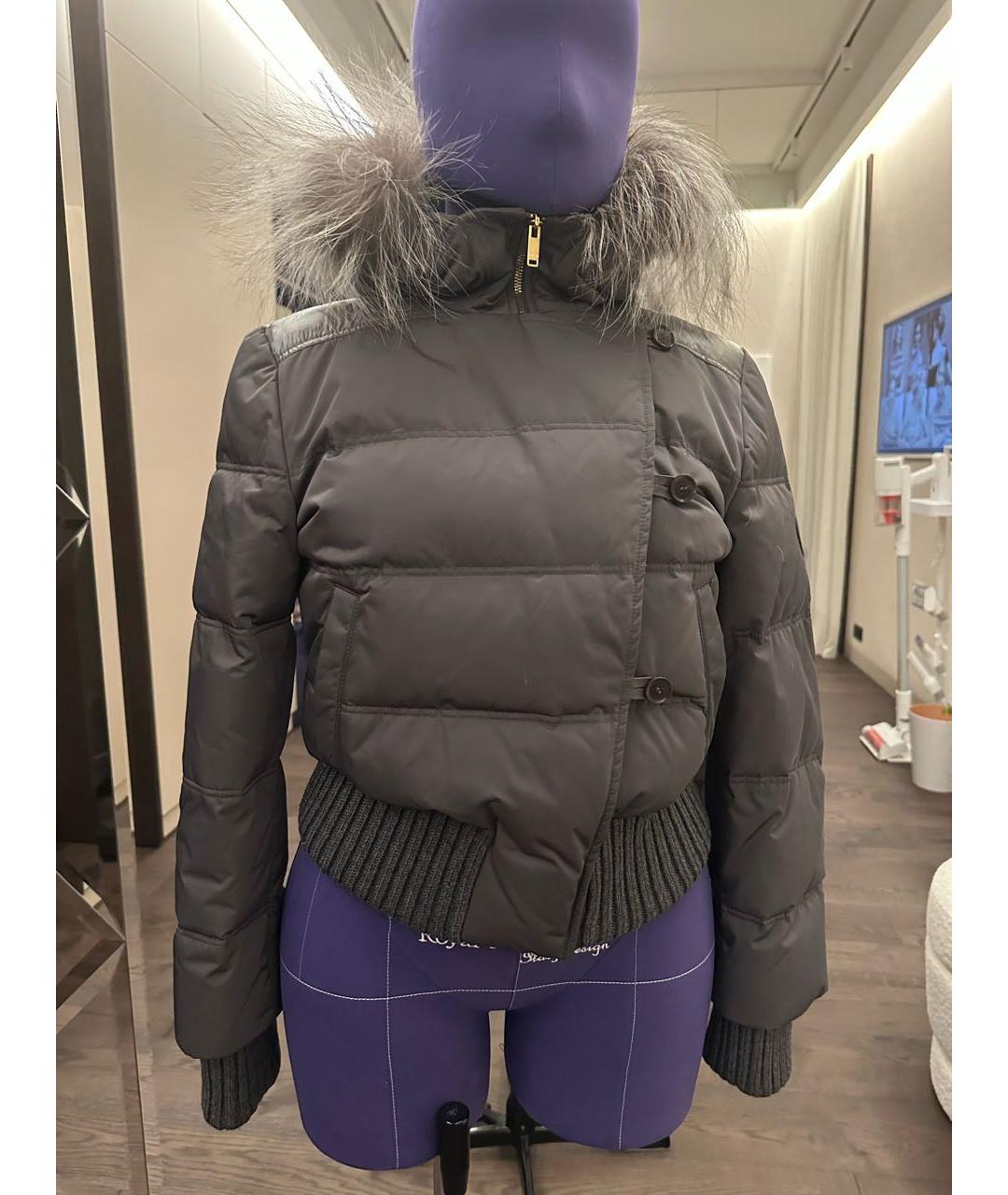 GUCCI Серый полиамидовый пуховик, фото 5