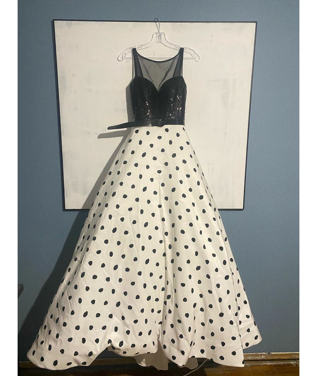SHERRI HILL Белое полиэстеровое вечернее платье, фото 6