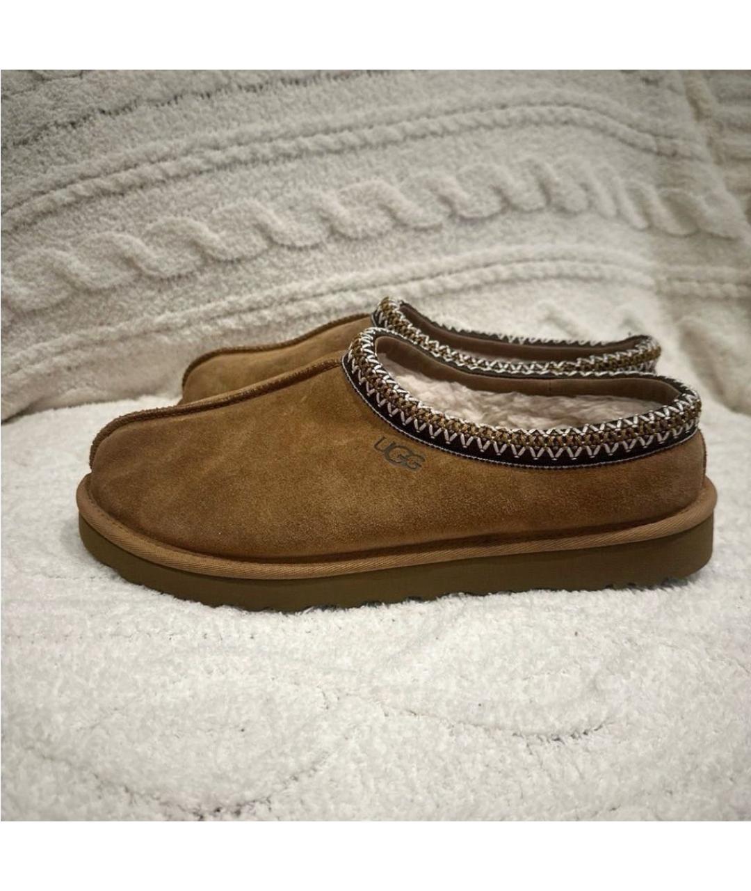 UGG AUSTRALIA Коричневые замшевые ботинки, фото 5