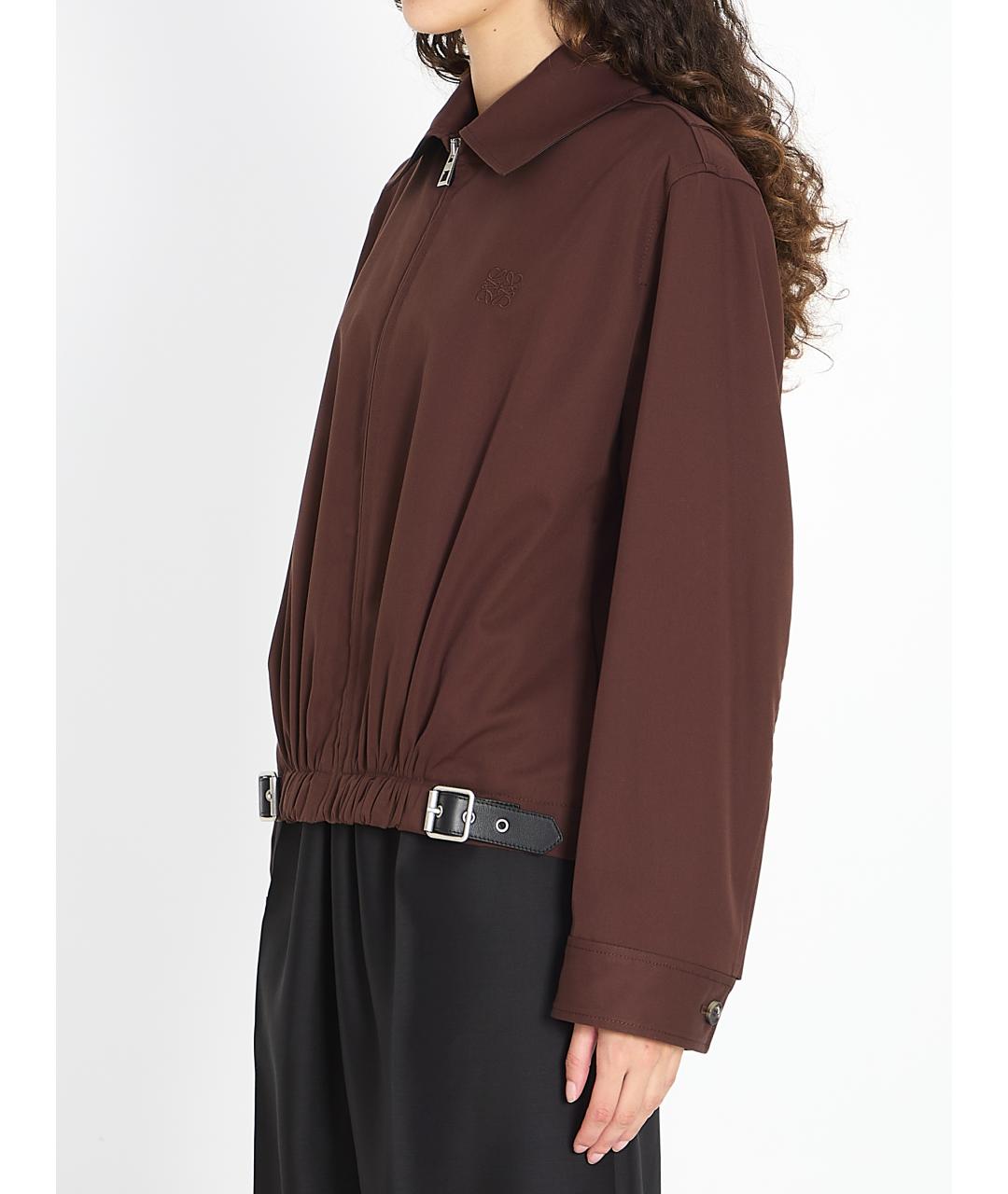 LOEWE Коричневая хлопковая куртка, фото 3