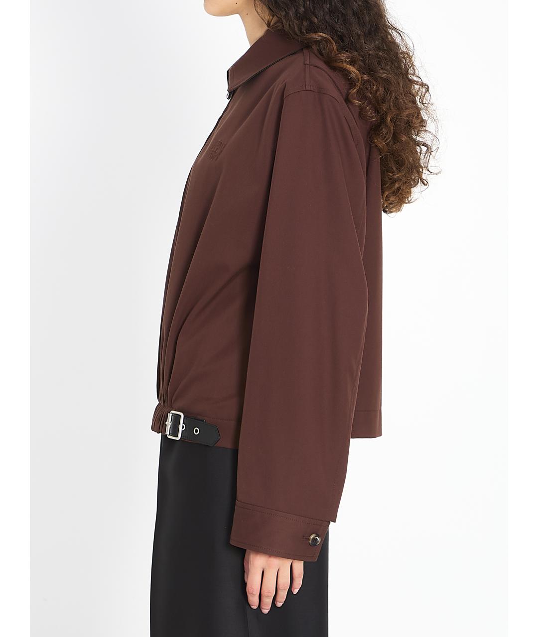 LOEWE Коричневая хлопковая куртка, фото 4