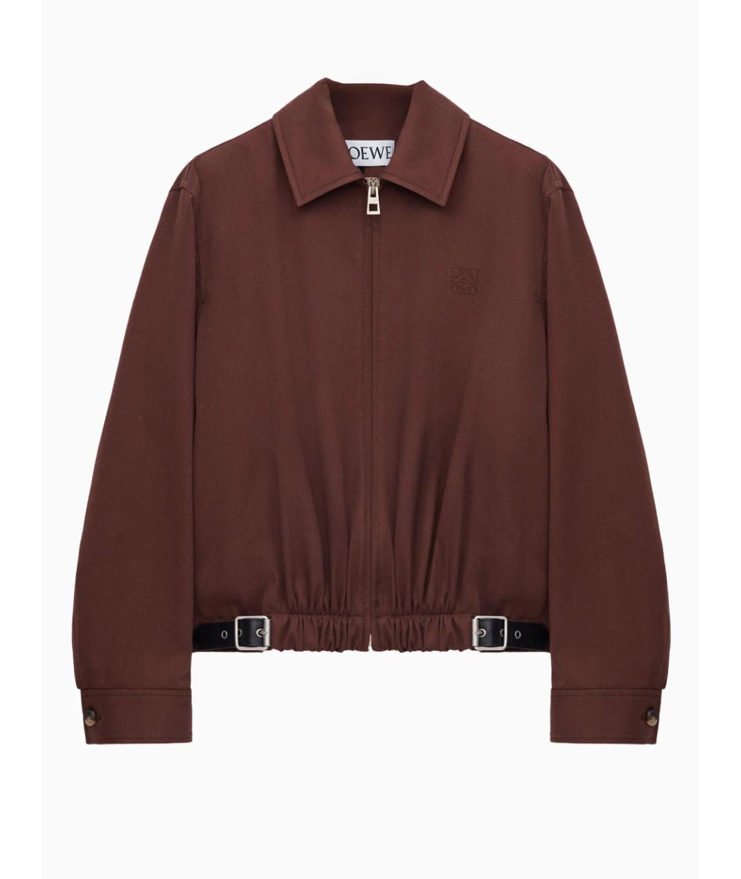 LOEWE Коричневая хлопковая куртка, фото 6