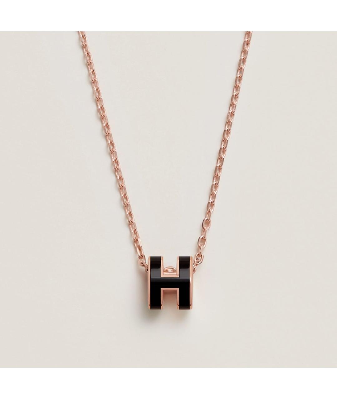 HERMES Черная металлическая подвеска, фото 3