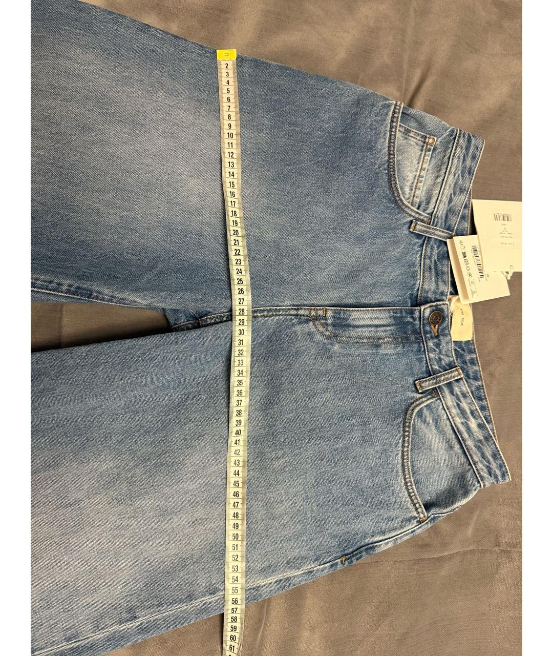 THE ROW Голубые хлопковые джинсы клеш, фото 5