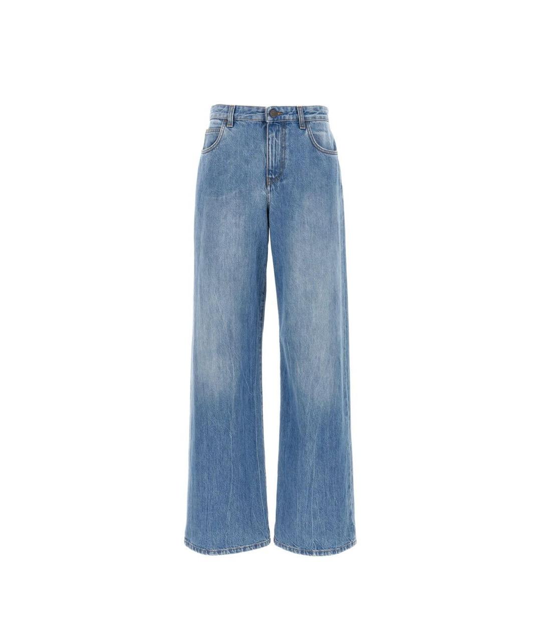 THE ROW Голубые хлопковые джинсы клеш, фото 1