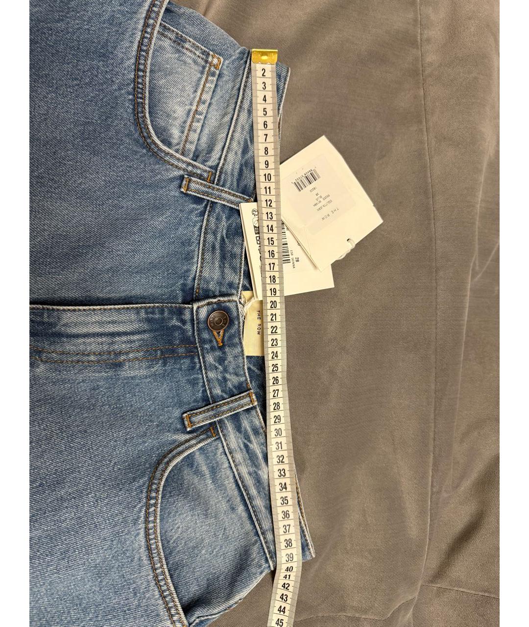 THE ROW Голубые хлопковые джинсы клеш, фото 3