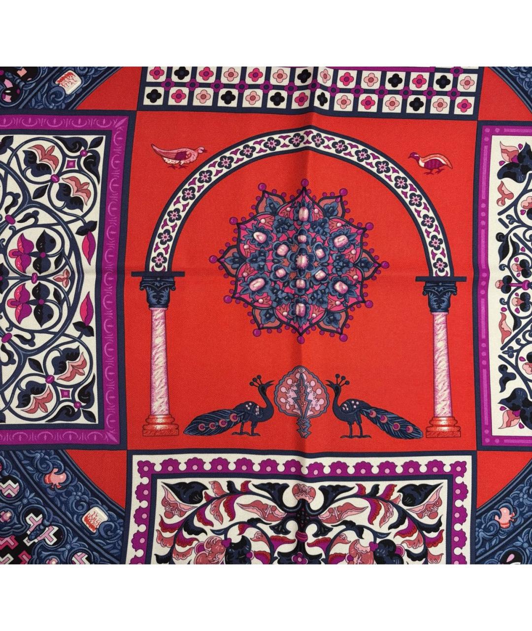 HERMES Мульти шелковый платок, фото 2