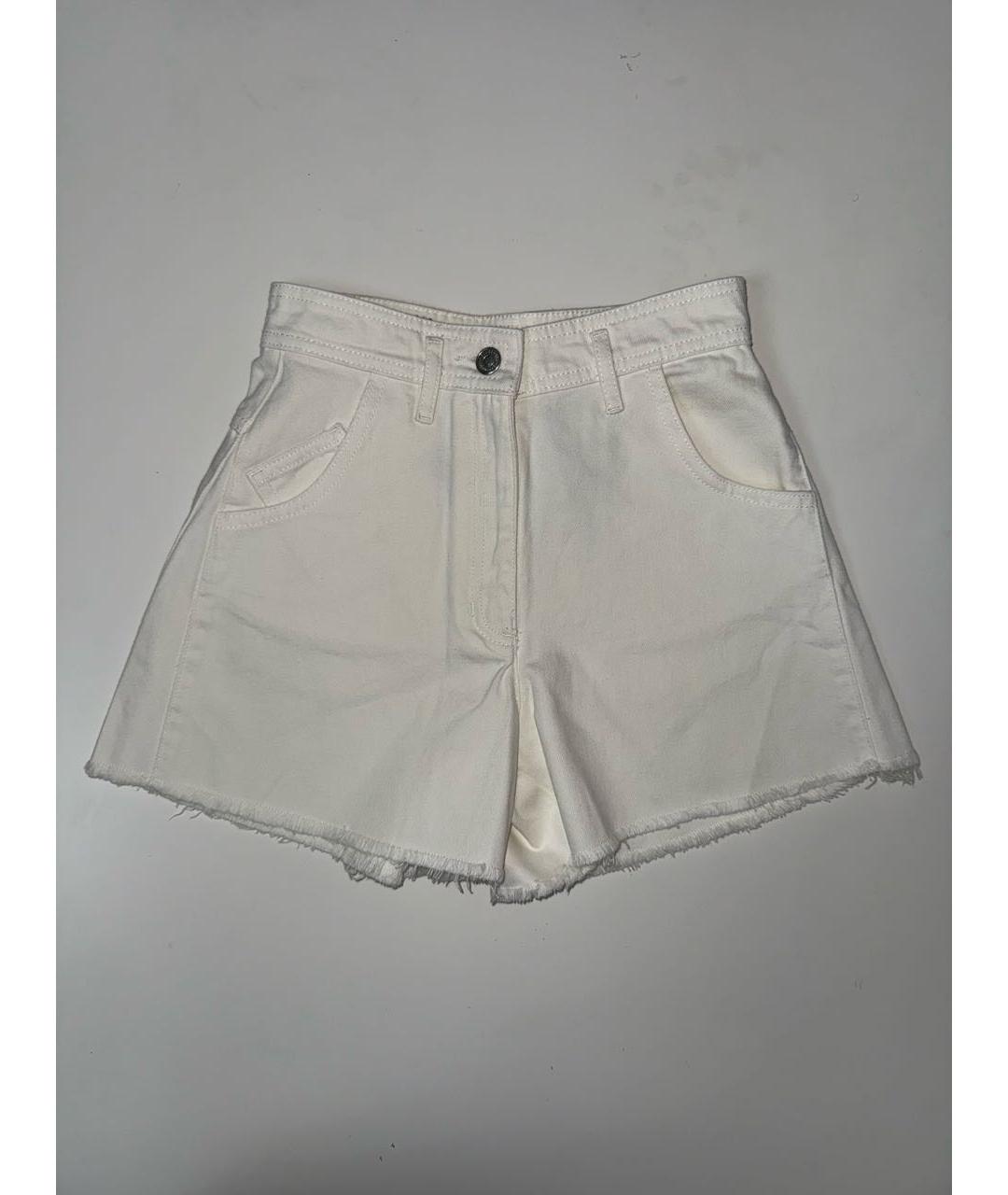 MAJE Белые хлопковые шорты, фото 6