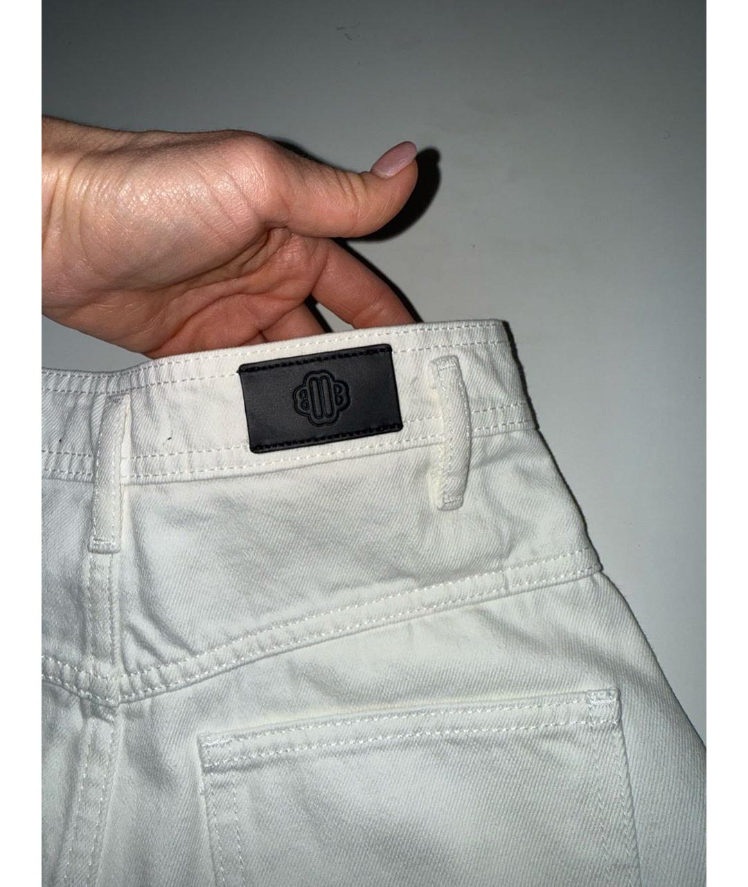MAJE Белые хлопковые шорты, фото 7