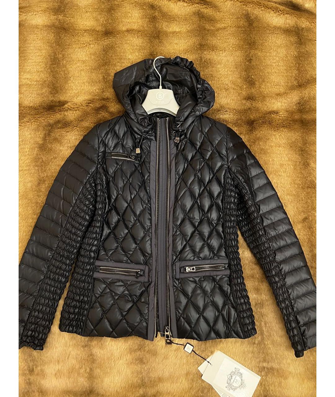 DIEGO M Темно-синяя полиэстеровая куртка, фото 3