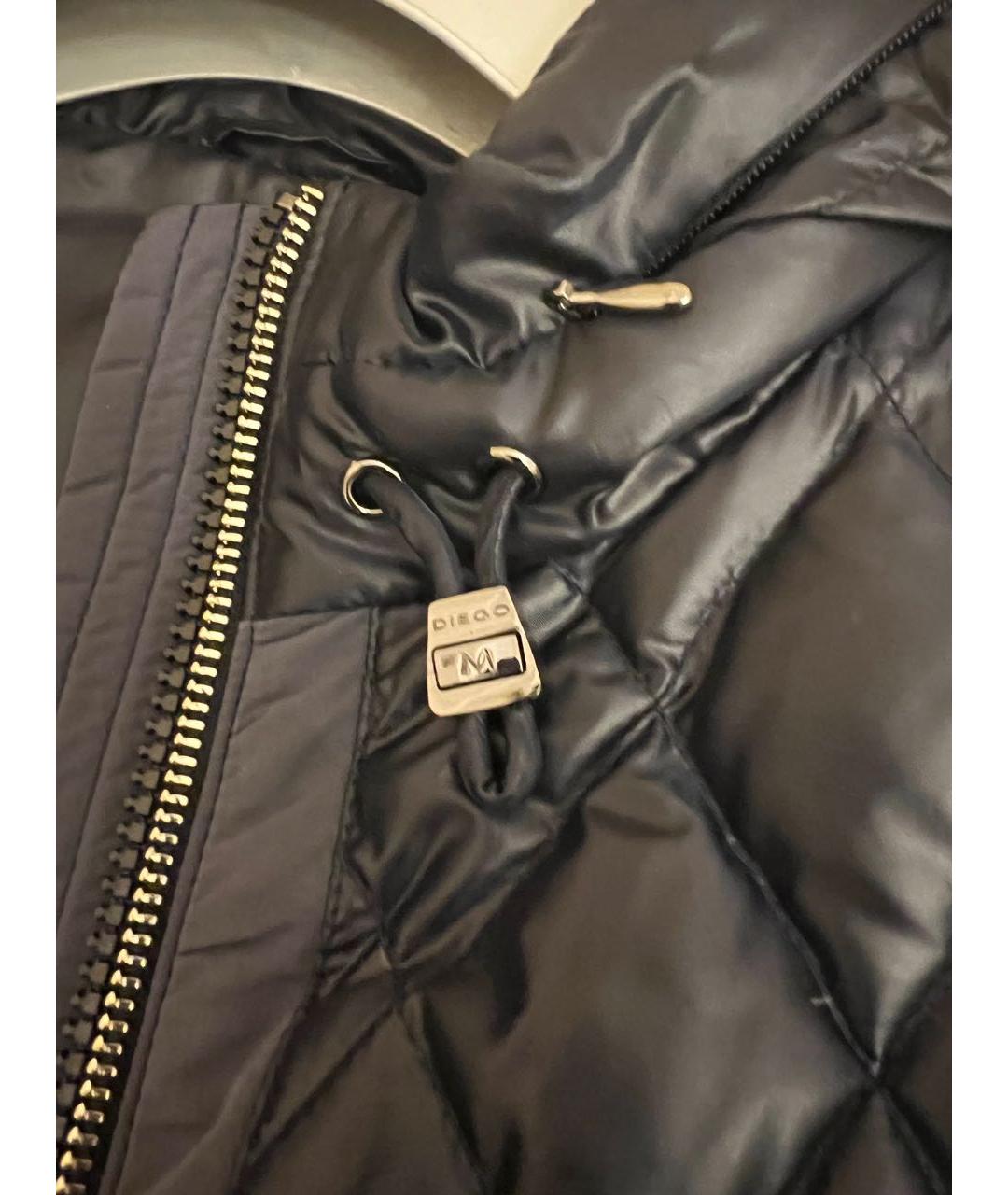DIEGO M Темно-синяя полиэстеровая куртка, фото 8