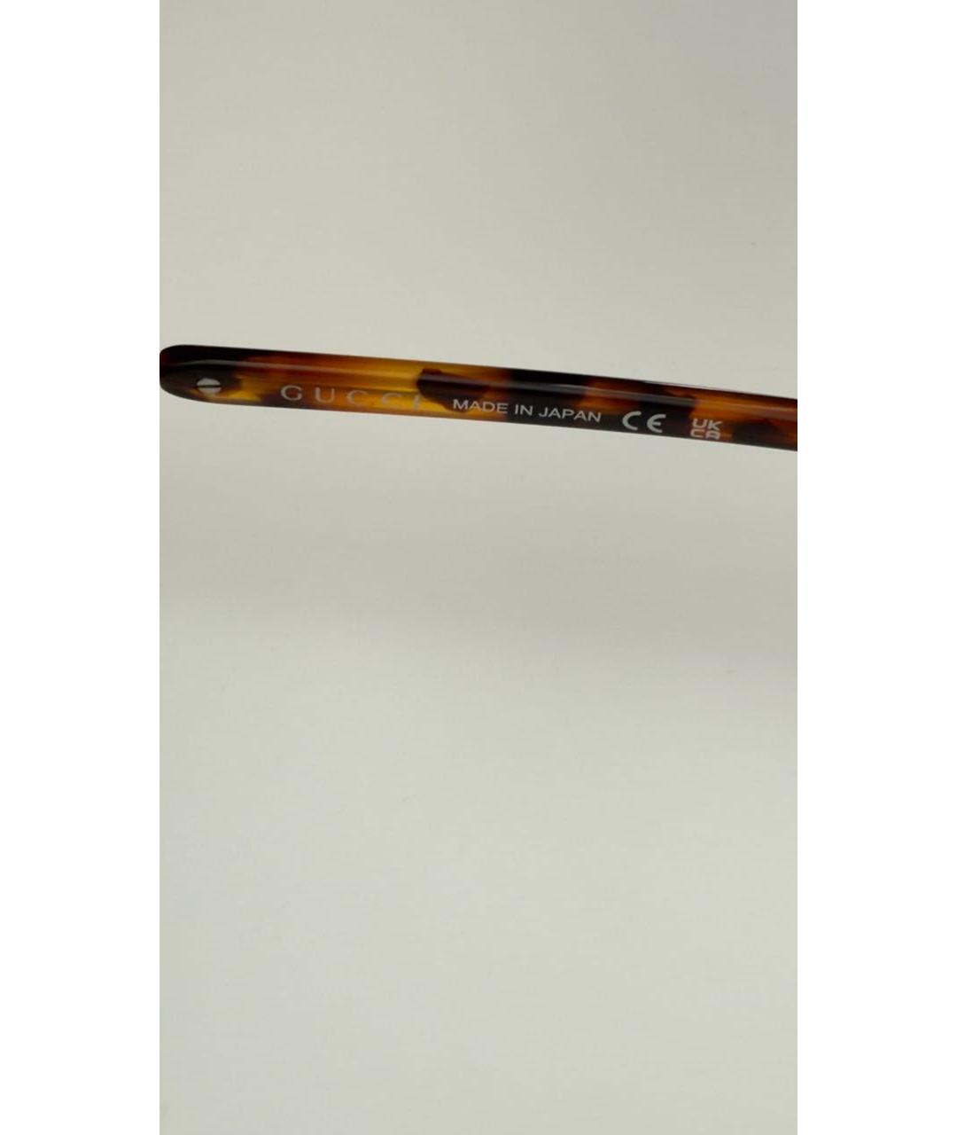 GUCCI Синие металлические солнцезащитные очки, фото 5