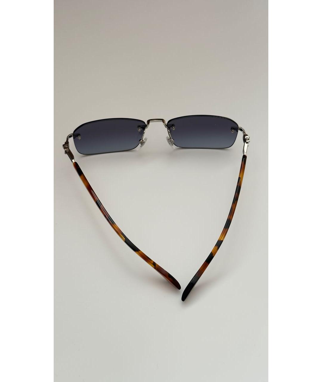 GUCCI Синие металлические солнцезащитные очки, фото 6