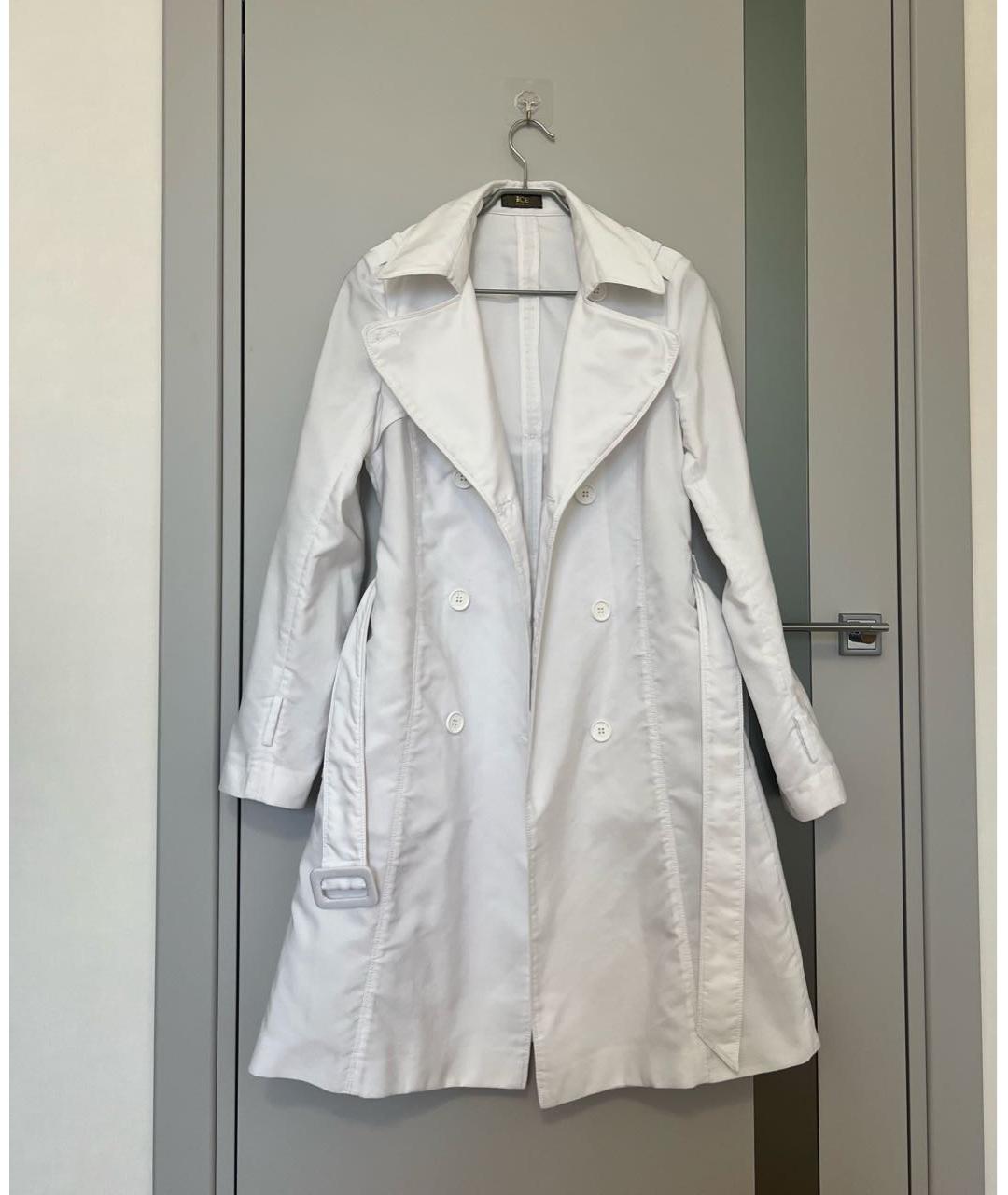 ICEBERG Белый полиэстеровый тренч/плащ, фото 9