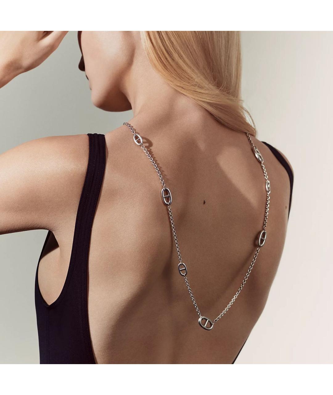 HERMES Серебряное серебряное колье, фото 4