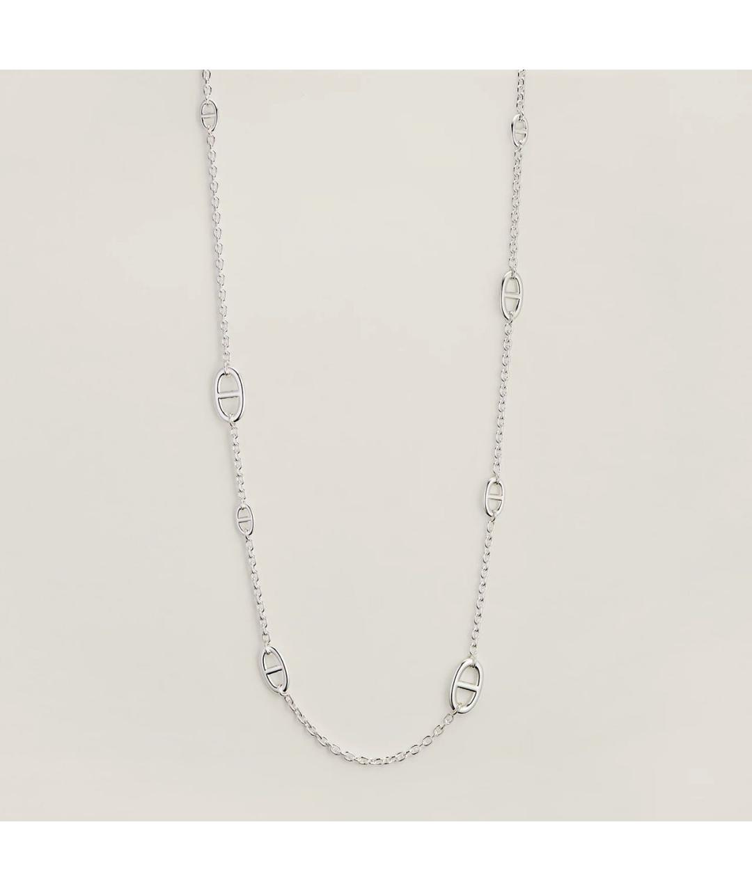 HERMES Серебряное серебряное колье, фото 5