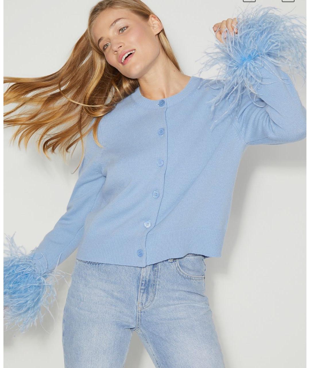 12 STOREEZ Голубой шерстяной кардиган, фото 7
