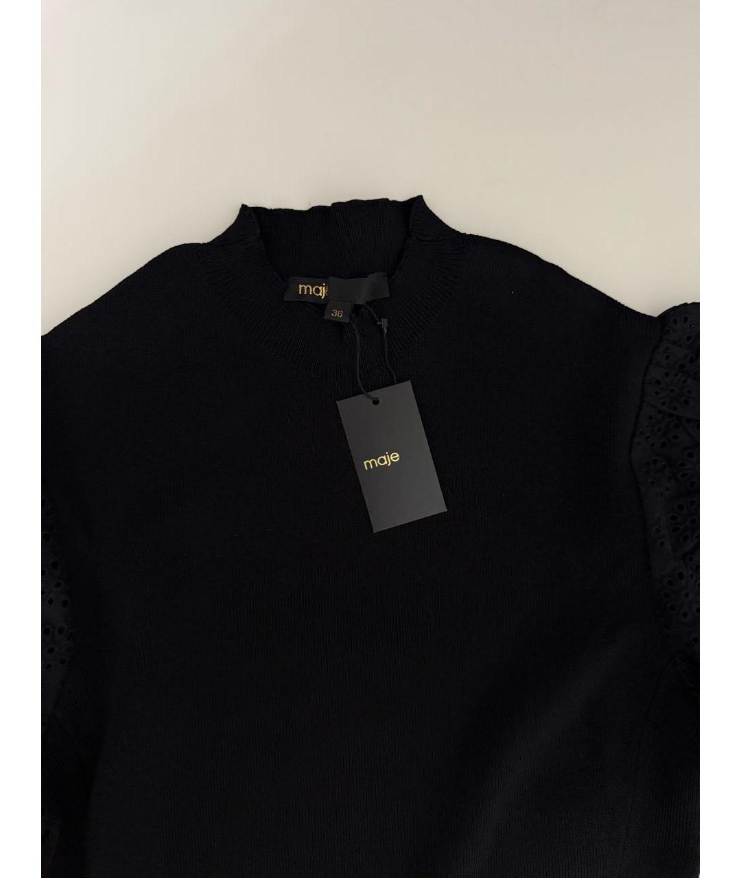 MAJE Черное коктейльное платье, фото 7