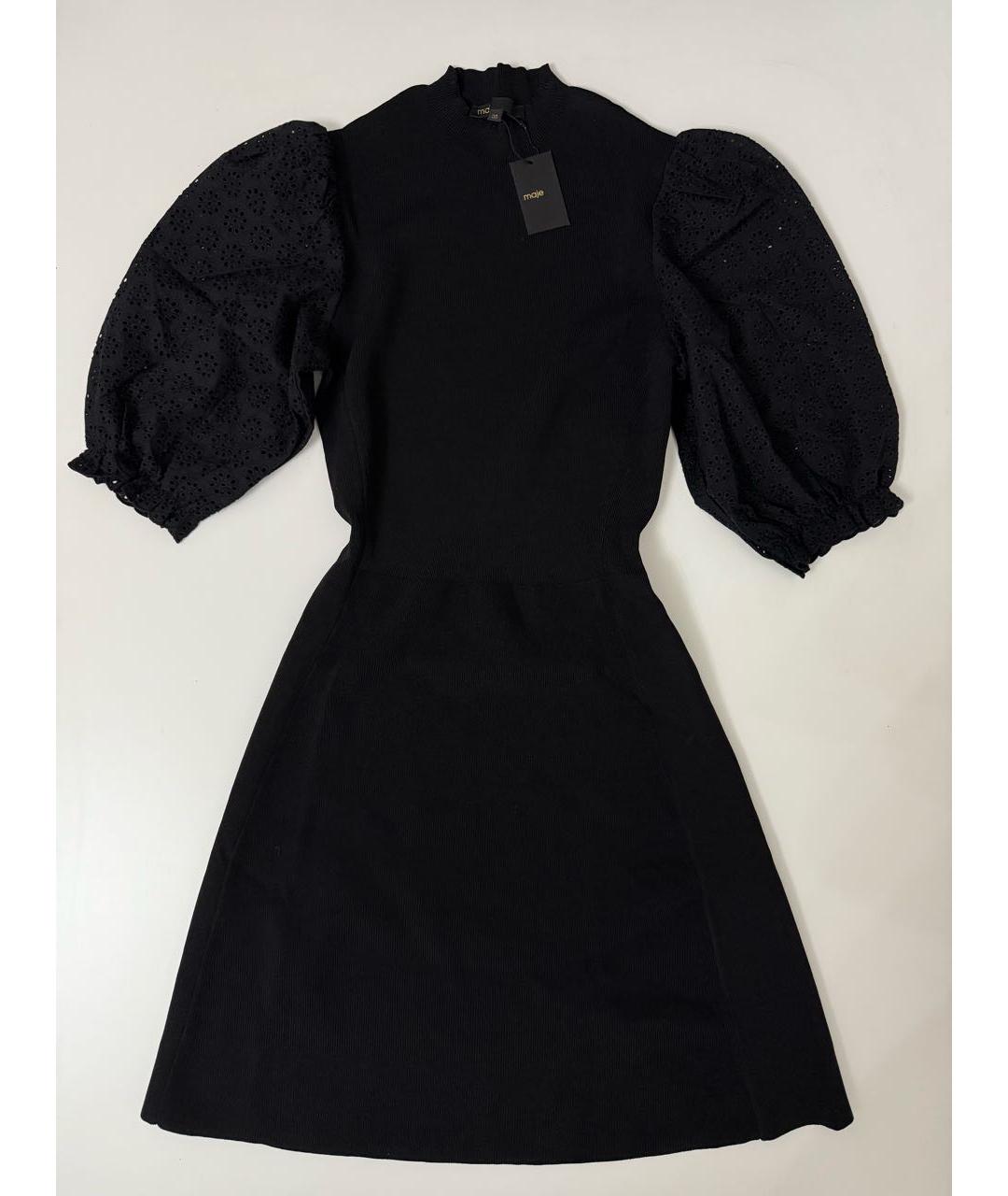 MAJE Черное коктейльное платье, фото 5