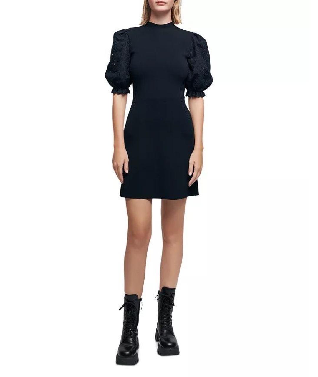 MAJE Черное коктейльное платье, фото 4