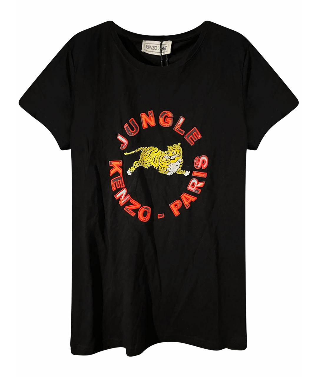 KENZO Черная хлопковая футболка, фото 1