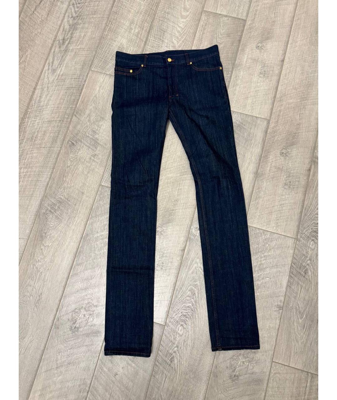 SAINT LAURENT Темно-синие джинсы слим, фото 4