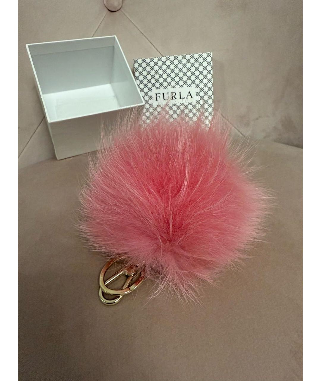 FURLA Розовый брелок, фото 3