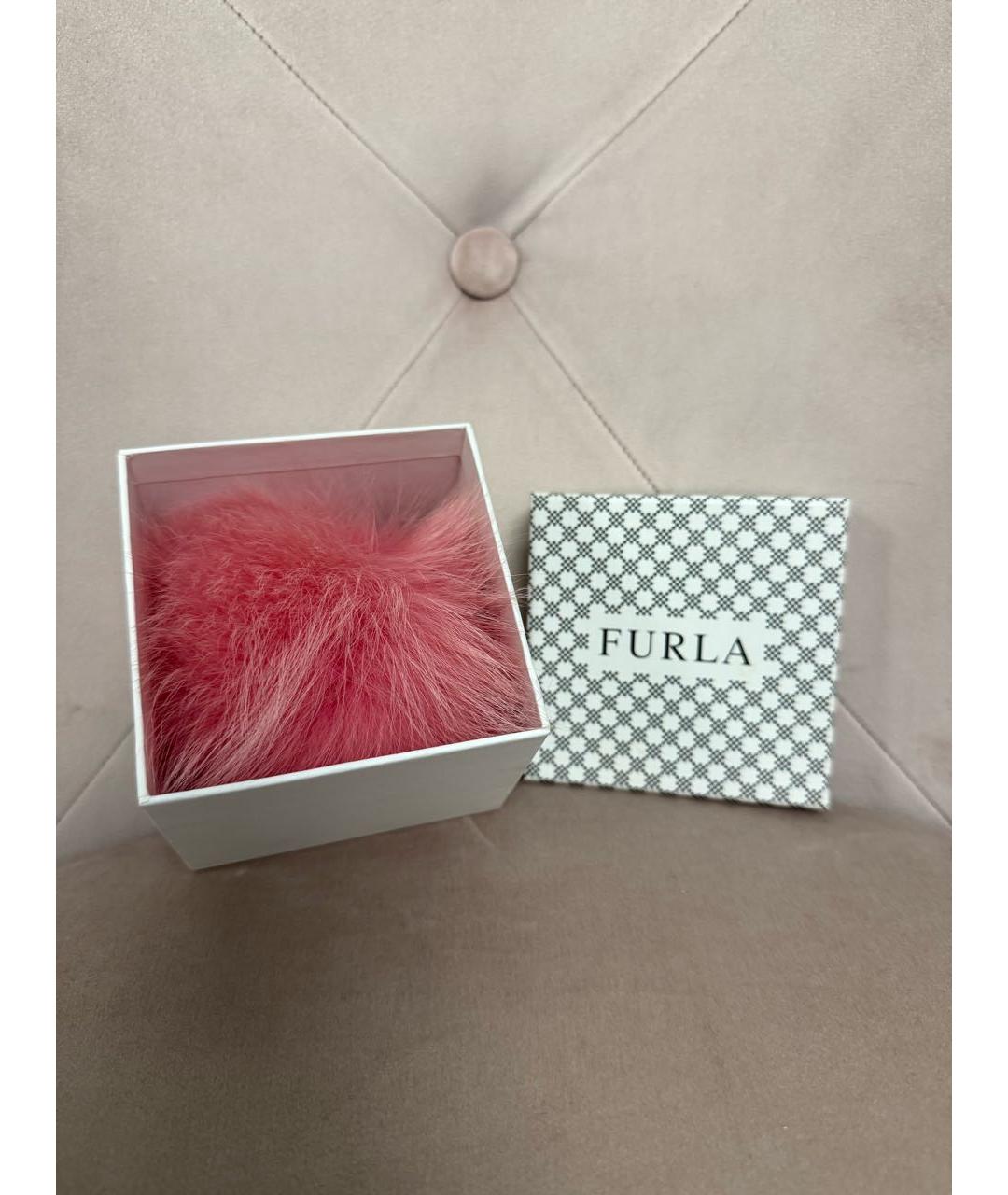 FURLA Розовый брелок, фото 2