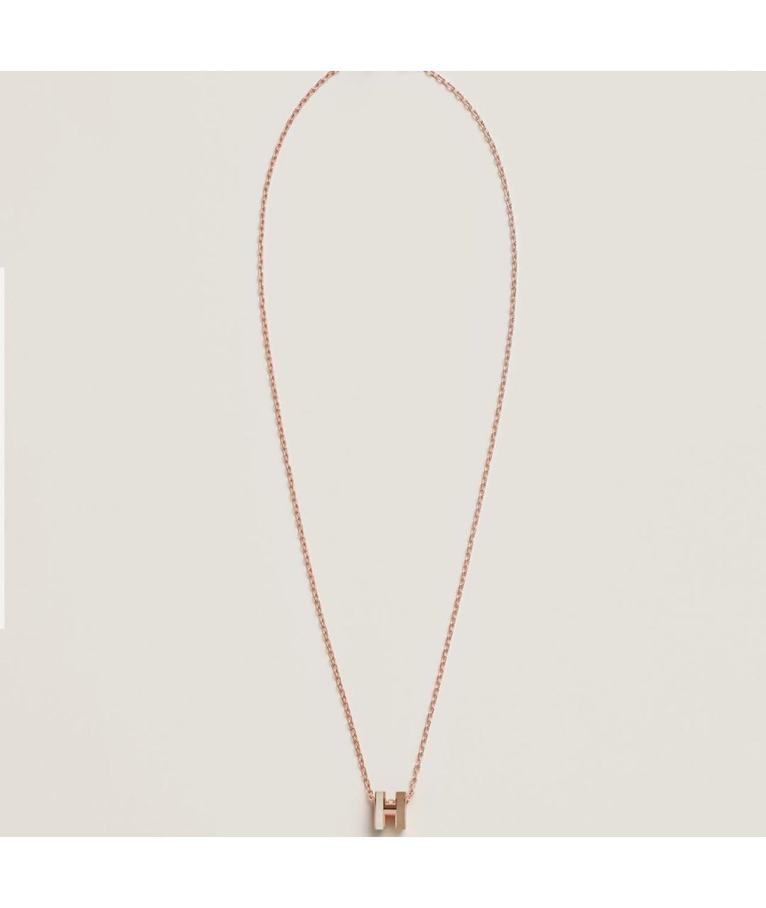 HERMES Бежевая металлическая подвеска, фото 2