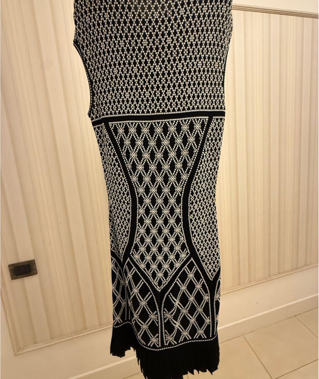 ALEXANDER MCQUEEN Черное вискозное платье, фото 2