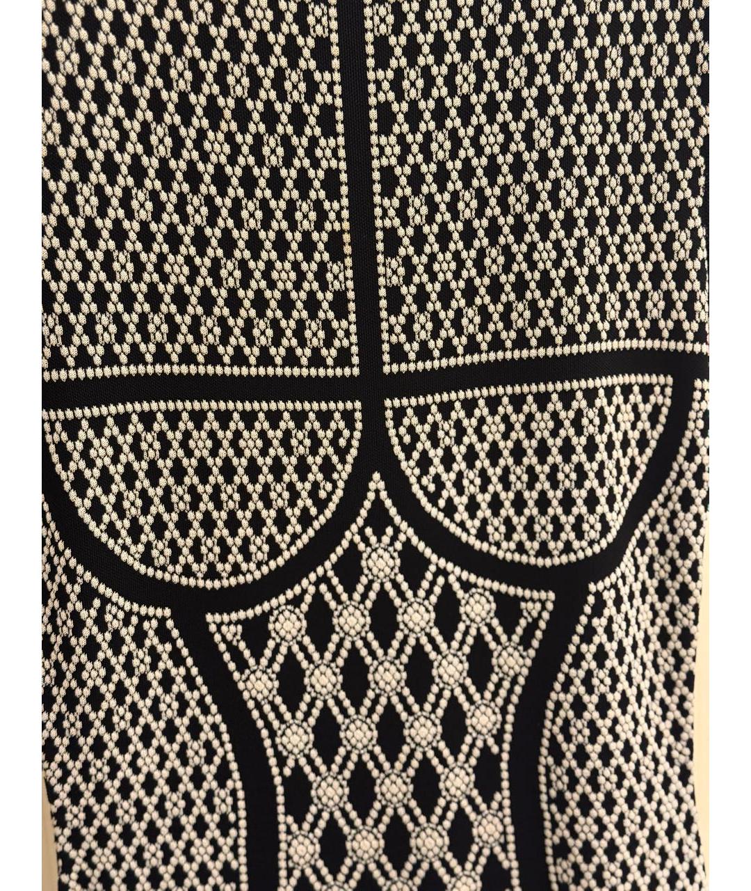 ALEXANDER MCQUEEN Черное вискозное платье, фото 4