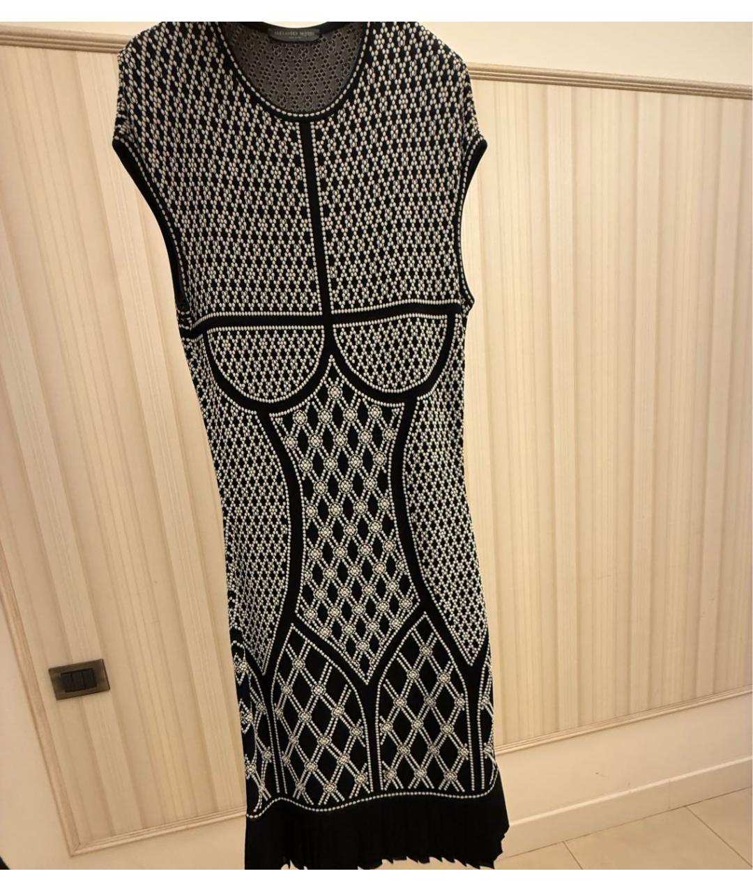 ALEXANDER MCQUEEN Черное вискозное платье, фото 5